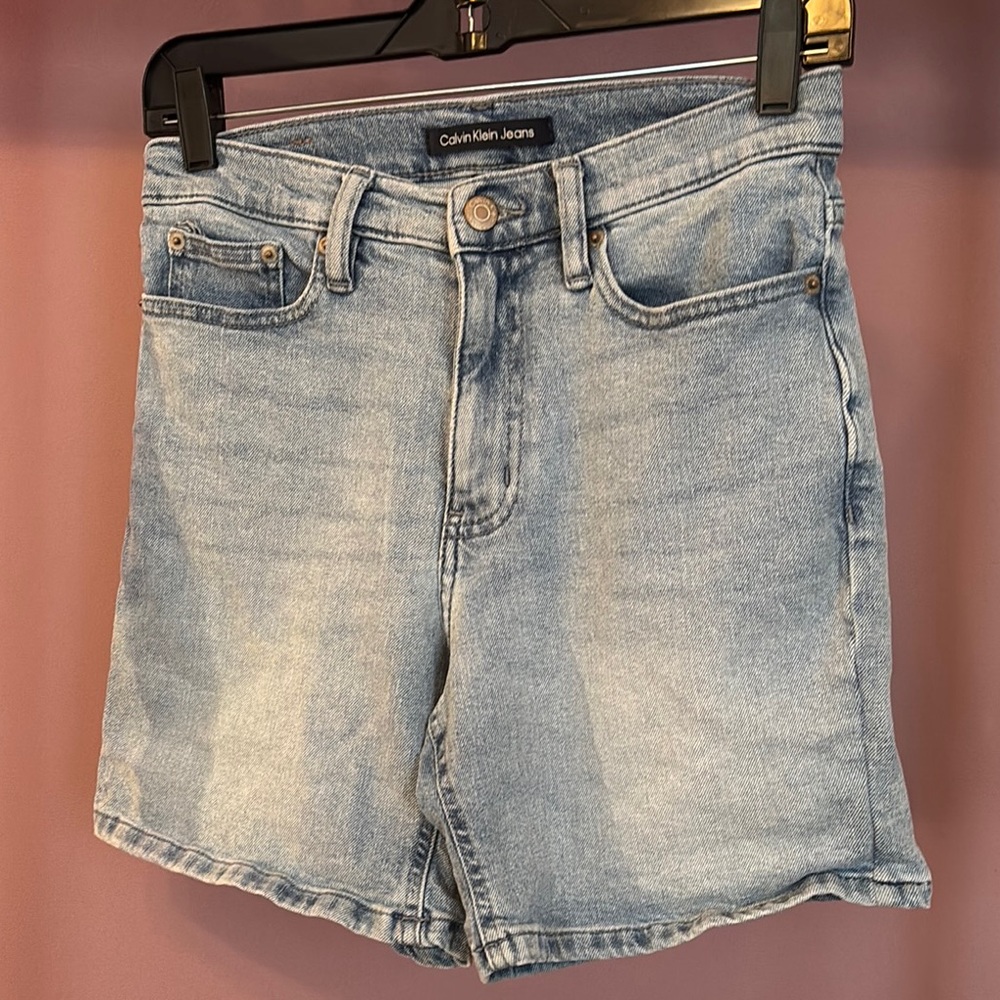 Calvin Klein Faded Blue Jean Shorts